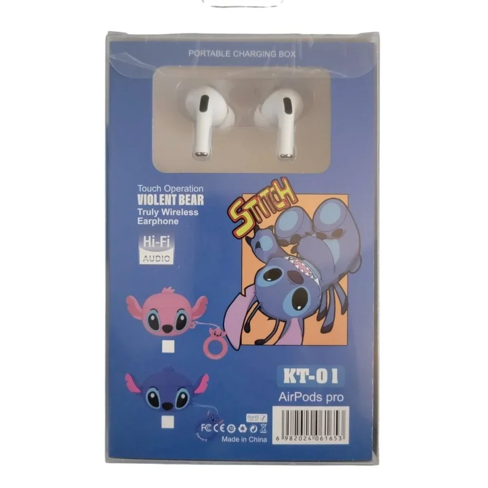 Stitch Wireless Earbuds w/ Charging Case | AirPods Pro-Style | Bluetooth | NEW